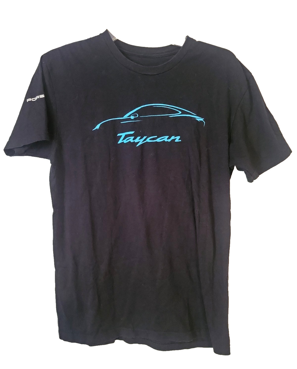 Porsche Taycan . "Soul, Electrified" Black Tee Mens Size Med Short Sleeve Unisex